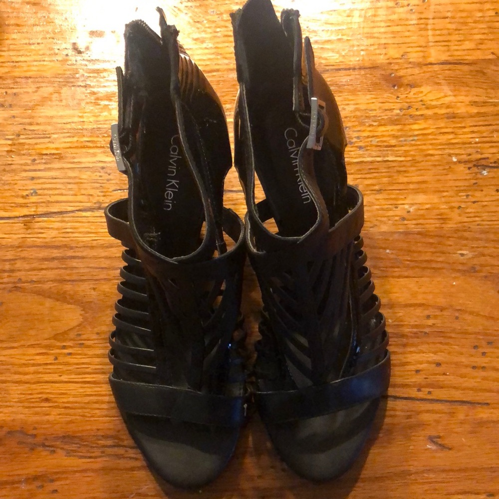Calvin Klein Camella Open Toe Heels
